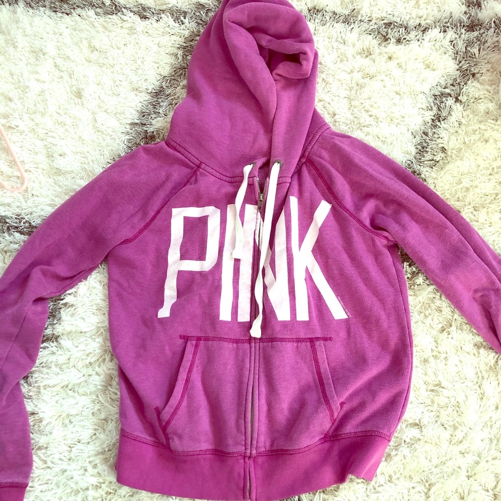 Pink Victoria’s Secret hoodie